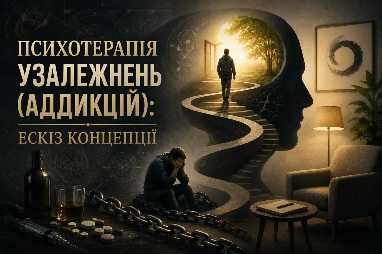 ПСИХОТЕРАПІЯ УЗАЛЕЖНЕНЬ (АДДИКЦІЙ): ЕСКІЗ КОНЦЕПЦІЇ