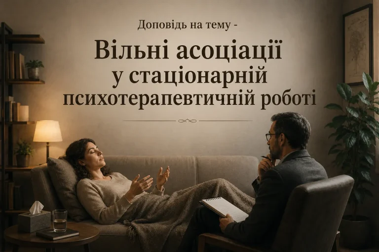 Вільні асоціації у стаціонарній психотерапевтичній роботі